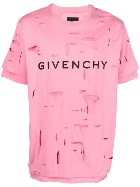 t shirt blanc givenchy|givenchy ripped t shirt.